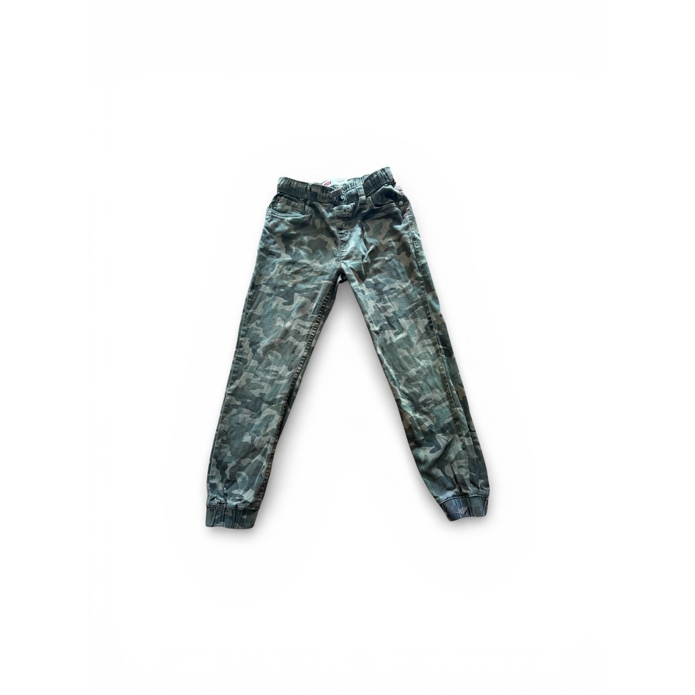 Levi's Kids Camouflage Jogger Pants Elastic Waist Cotton Blend Size 12